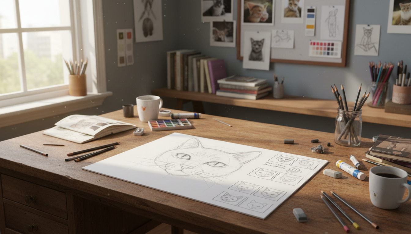 How to Draw a Cat – Master Simple Steps For Art - Public Ledger